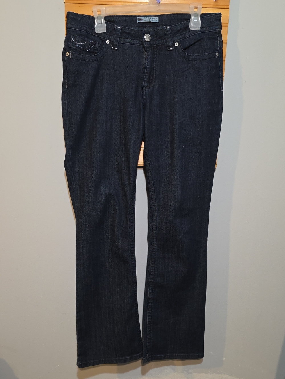 Lee Slender Secret Bootcut Jeans Women's Size 12S Dark Wash